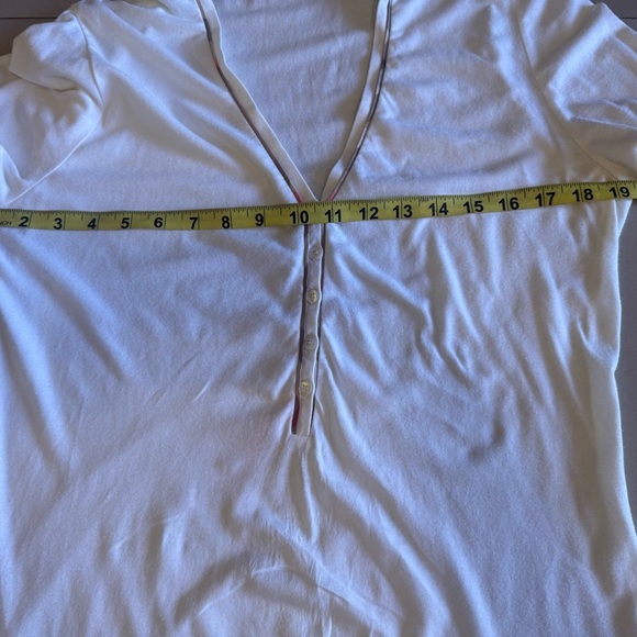 Burberry Light Gray V-Neck Blouse - Picture 15 of 16